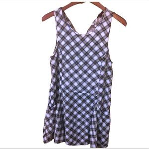 vintage 90’s Timing plaid blue & green sleeveless school girl dress